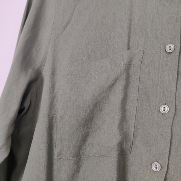 LC Waikiki Modest Women's Button Down Shirt Tunic in Green Size EU 40 Fall - Picture 2 of 11